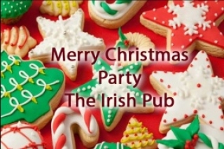 Merry Christmas Party in Irish Pub